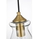 thumbnail image 5 of Lámpara Colgante Elegant Lighting Destry 3 Luces Latón Transparente, 5 of 8
