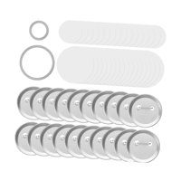 Magideal - 200 Juegos De Suministros Para Hacer Botones, Piezas De Insignias En , Redondas, De Metal, Para Principiantes, Broches De Bricolaje Para Máquina