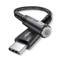 Adaptador Usb C A Conector Hembra Para Auriculares De 3,5 Mm Jsaux - Negro