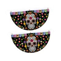 Bothyi - 2 Banderines Mexicanos Del Día De Los Muertos Con Forma De Calavera Para Halloween, Para Fiesta