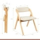 thumbnail image 4 of Silla Betlahem de madera plegable acolchada - Beige, 4 of 4