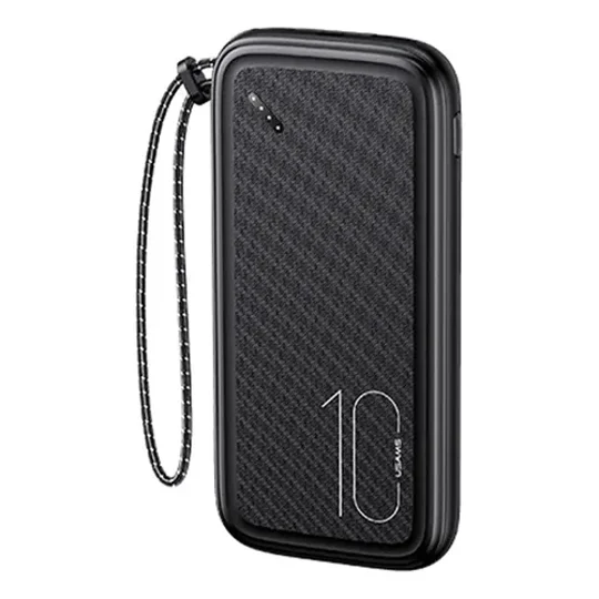 Cargador Portatil Bateria Power Bank 10000 Mah Usams Cd150 Negro