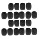 thumbnail image 4 of Mini paquete de parabrisas con tapa de esponja de 20 piezas, negro, 4 of 7