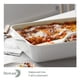 thumbnail image 2 of Fuente para Horno DOWAN de Cerámica 23x33 cm, Bandeja para Lasaña de 4.2 L Blanca, 2 of 6