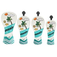 Ioensy - 4 Fundas Universales Para Cabezas De Palos De Golf, Regalo Para Golfistas, Protectores Portátiles Y Elegantes.