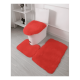 thumbnail image 2 of Set Alfombras De Baño 3 Piezas Peludo Color Liso Juego #2, 2 of 3