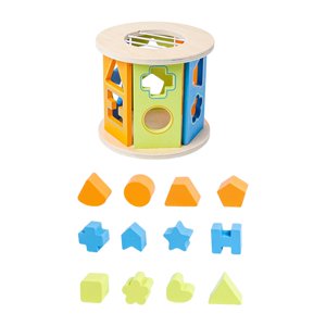 Bothyi - Bloques De Construcción De Actividad De Aprendizaje De Juguete Clasificador De Forma De Madera Para Forma De Geometría Preescolar