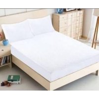 Genérico - Cubrecolchón Acolchado 1.5 Plazas + 1 Funda De Cojín - Blanco