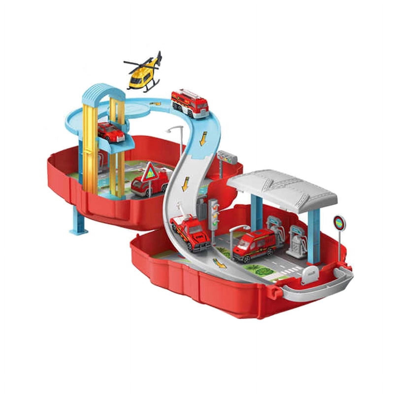 Babyluna - Mochila De Juegos, Fire Series, Autopista, 3 Autos Y Avión