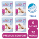 thumbnail image 2 of Pack x4 Pañal Emubaby Comfort G 72 pañales, 2 of 2
