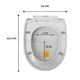 thumbnail image 4 of Tapa Asiento Para Baño Wc Cierre Lento Y00398, 4 of 4