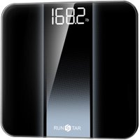 Báscula De Baño Digital Runstar Para 180 Kg De Peso, Color Plateado