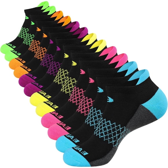Calcetines de Tobillo eallco Pack de 6 Almohadillados para Mujer