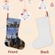 thumbnail image 3 of The Office TV Tema: Calcetines de Navidad, fino lino blanco para colgar en escaleras y chimenea, decoración navideña para el hogar, regalo de Navidad.54cm×38cm, 3 of 5