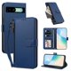 thumbnail image 2 of Funda con Billetera para [Google Pixel 8A] con Bolsillo Zipper y Tarjetero Azul, 2 of 6