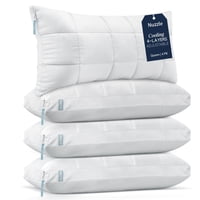 Set De 4 Almohadas Nuzzle Queen, Frescas, Ajustables Y Suaves
