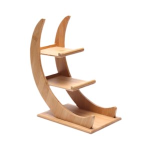 Bothyi - Soporte De Madera Para Sushi, Soporte Para Tacos Con Forma De Luna Para Bodas, Cocinas, Fiestas De Cumpleaños