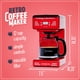 thumbnail image 2 of Cafetera Nostalgia Retro programable para 12 tazas, color rojo, 2 of 7