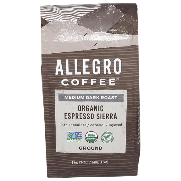 Café Allegro Espresso Orgánico Sierra Molido 340 g