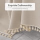thumbnail image 3 of Cortina de ducha AmazerBath Farmhouse Tan con borlas, 180 x 180 cm, 3 of 7