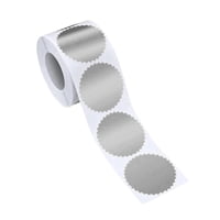 Bothyi - Etiquetas Metálicas Autoadhesivas De Papel De Aluminio De 5 Cm Para Certificados, Premios, Negocios, Plata