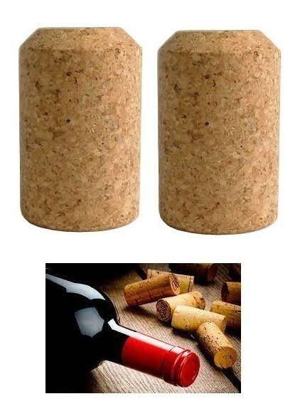 Genérico - Pack X2 Corcho Para Botellas De Vino Corcho Tapon De Vino