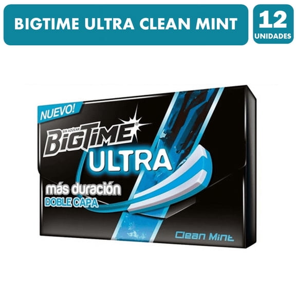 ARCOR CHICLE BIGTIME ULTRA CLEAN 12U 288GR