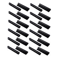 Magideal - Abrazaderas De Cubierta De 24 Piezas, Clip De Cubierta De Seguridad Negro, Clips De Cubierta, Para Ropa, Clips De Cubierta De Película De Invernadero, Femenino Y Masculino