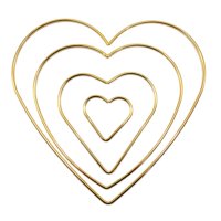 Bothyi - 4 Piezas Atrapasueños Aros Marco Alambre Corona Suministros Telón De Fondo Amor