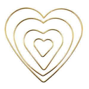 Bothyi - 4 Piezas Atrapasueños Aros Marco Alambre Corona Suministros Telón De Fondo Amor