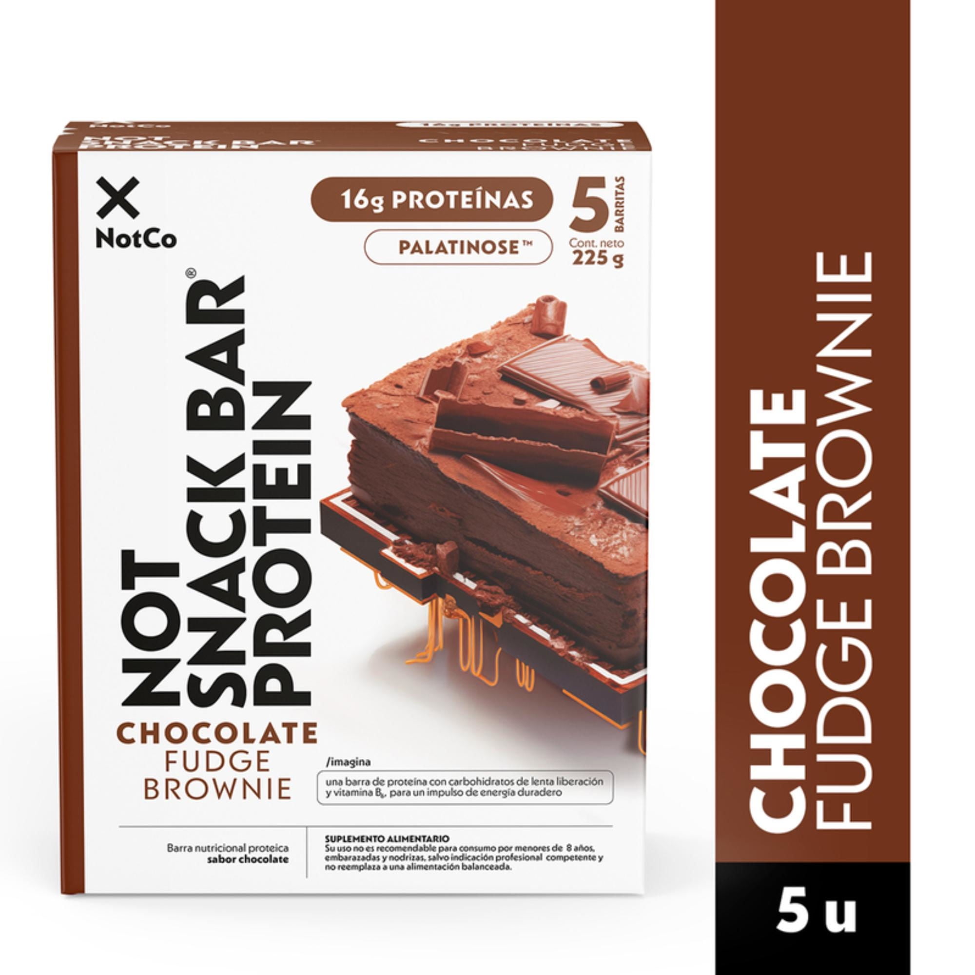 Barra De Proteína Notsnack Brownie Chocolate Caja 225 g NotCo