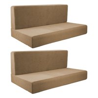 Magideal - 4 Fundas Para Asientos De Vehículos Recreativos, Fundas De Cojín Para Caravanas, Fundas De Cojín Elásticas De Fácil Instalación, Funda De Cojín Para C Marrón