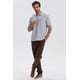 thumbnail image 4 of Polera Hombre Piqué Básica Lisa Gris Melange - lV, 4 of 4