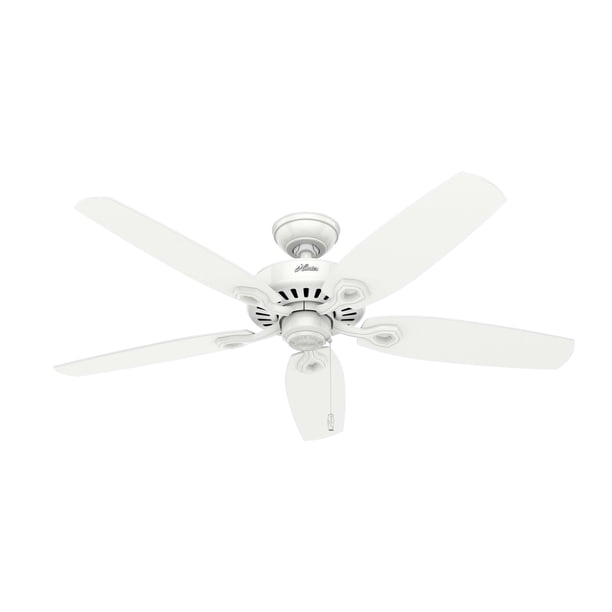 Ventilador de techo Hunter, 132 cm, cadena de tracción para interiores, 5 aspas, color blanco