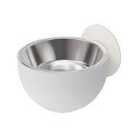 Magideal - Cuenco De Agua Para Perros, Alimentador De Viaje, Cuenco De Agua Colgante Para Pared, Gatos, Gran Capacidad, Plato Con Soporte Elevado, Alimentador , Blanco