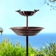 thumbnail image 3 of Bañera para pájaros JOYBEE HOME&GARDEN de metal con doble estaca, 97 cm, 3 of 9