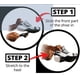 thumbnail image 4 of Tacos de tracción para hielo grandes - Tacos de tracción ligeros para caminar sobre nieve y hielo - Agarres antideslizantes para calzado rápidos y fáciles - Pinzas portátiles para zapatos y botas, 4 of 6