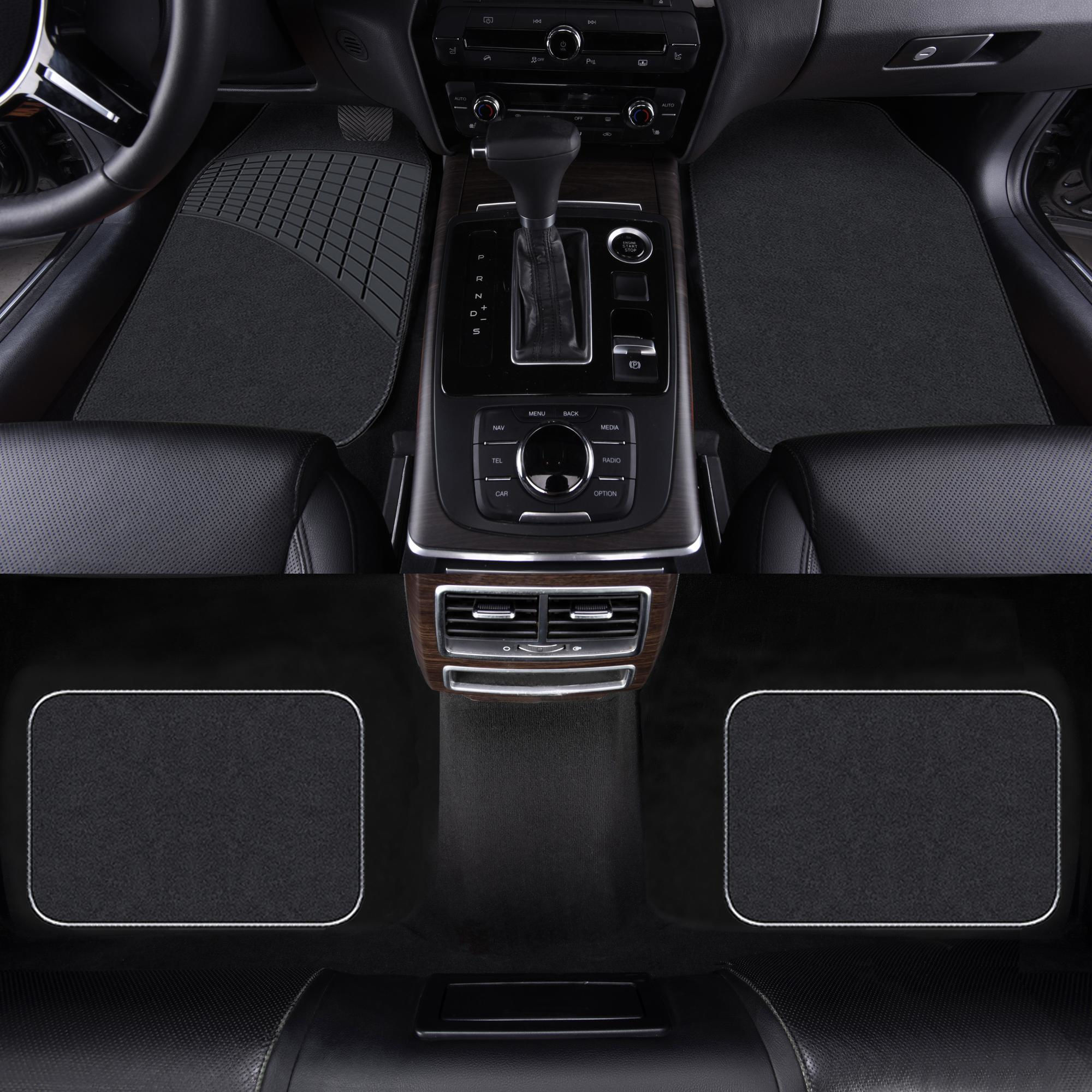 Autodrive - Cubrepiso Alfombra Premium 4 Piezas D24-dt48b