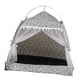 thumbnail image 5 of Cute Cat Tent Cojín Suave Basket Kennel Pet Para Interior M Grey, 5 of 5