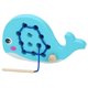 thumbnail image 2 of Juego De Cordones De Madera Montessori Juguete De Roscado Motor Fino Ballena Educativa, 2 of 5