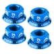 thumbnail image 4 of 4 unids cubo de bicicleta tuerca m10 plegable engranajes fijos rueda rueda cubo eje azul, 4 of 6
