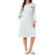 thumbnail image 1 of INSPIRE CHIC Camisón de Lactancia para Mujeres Embarazadas, Vestido de Dormir de Algodón de Manga Larga Suave con Sujetador Incorporado, Bolsillos y Tapeta de Botones XL Gris, 1 of 6