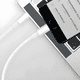 thumbnail image 3 of Cable USB tipo c a USB tipo c macho carga y datos 1 Blanco, 3 of 3
