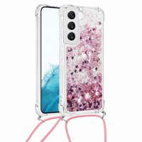 Funda Foxdock Para Samsung Galaxy S21 Con Cuerda Ajustable, Brillo Líquido, Protección Antigolpes Y Lente – Ideal Para Regalo