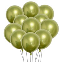 Globos Ztikug De Látex Metálico Verde Claro, 30 Cm, 50 Unidades