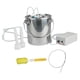 thumbnail image 1 of Máquina de ordeño de 5L, bomba de vacío de pulsación, ordeñador de cabra, cubo de acero inoxidable, ordeñador de ovejas y cabras, para ganado, cabras A, 1 of 5