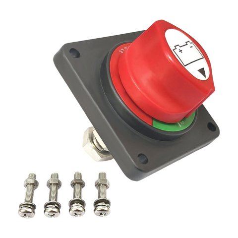 Ioensy - Interruptor De Apagado De Baterías Interruptor Giratorio De Desconexión Resistente Para Barco Coche