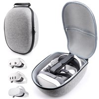 Genérico - Funda De Transporte Para Meta Quest 3S/Quest 3/Quest 2, Bolsa De Almacenamiento Protectora De Diseño Huadai Con Correa Ajustable Y Bolsa Para Accesorios-Gris