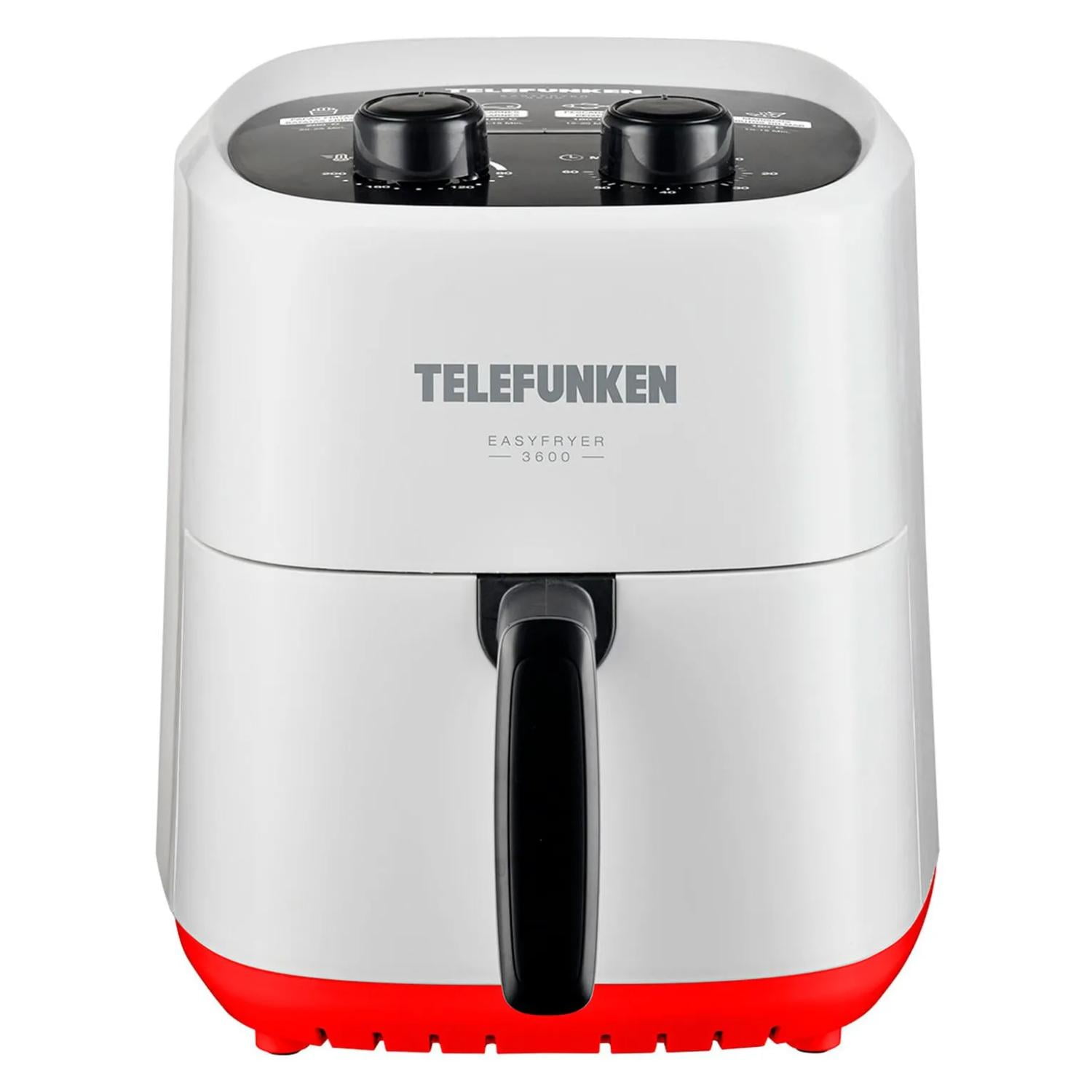 Telefunken - Freidora De Aire Air Fryer 3600ml 1400w Blanco