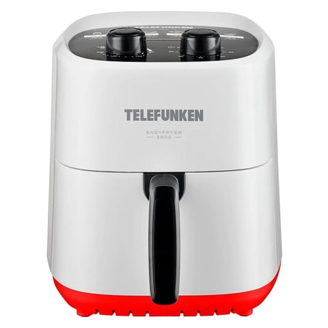 Telefunken - Freidora De Aire Air Fryer 3600Ml 1400W Blanco
